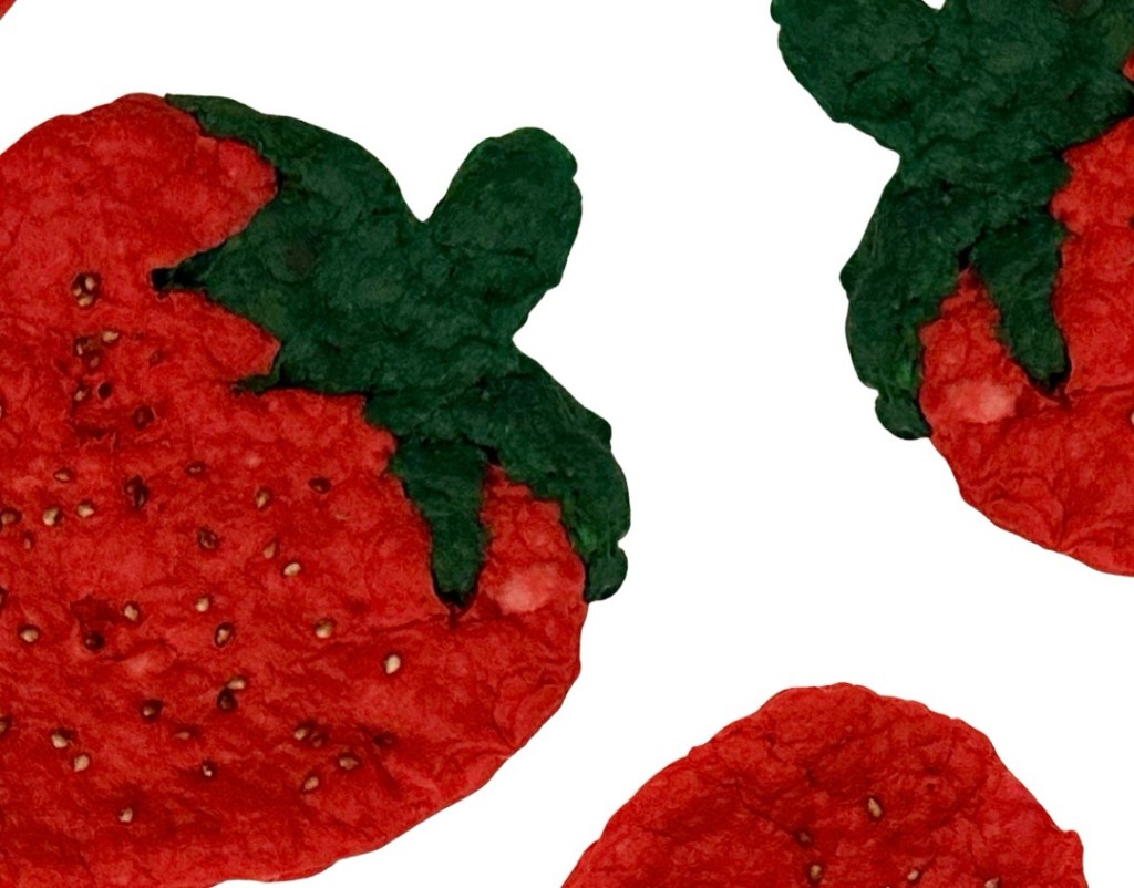 Strawberry seed paper